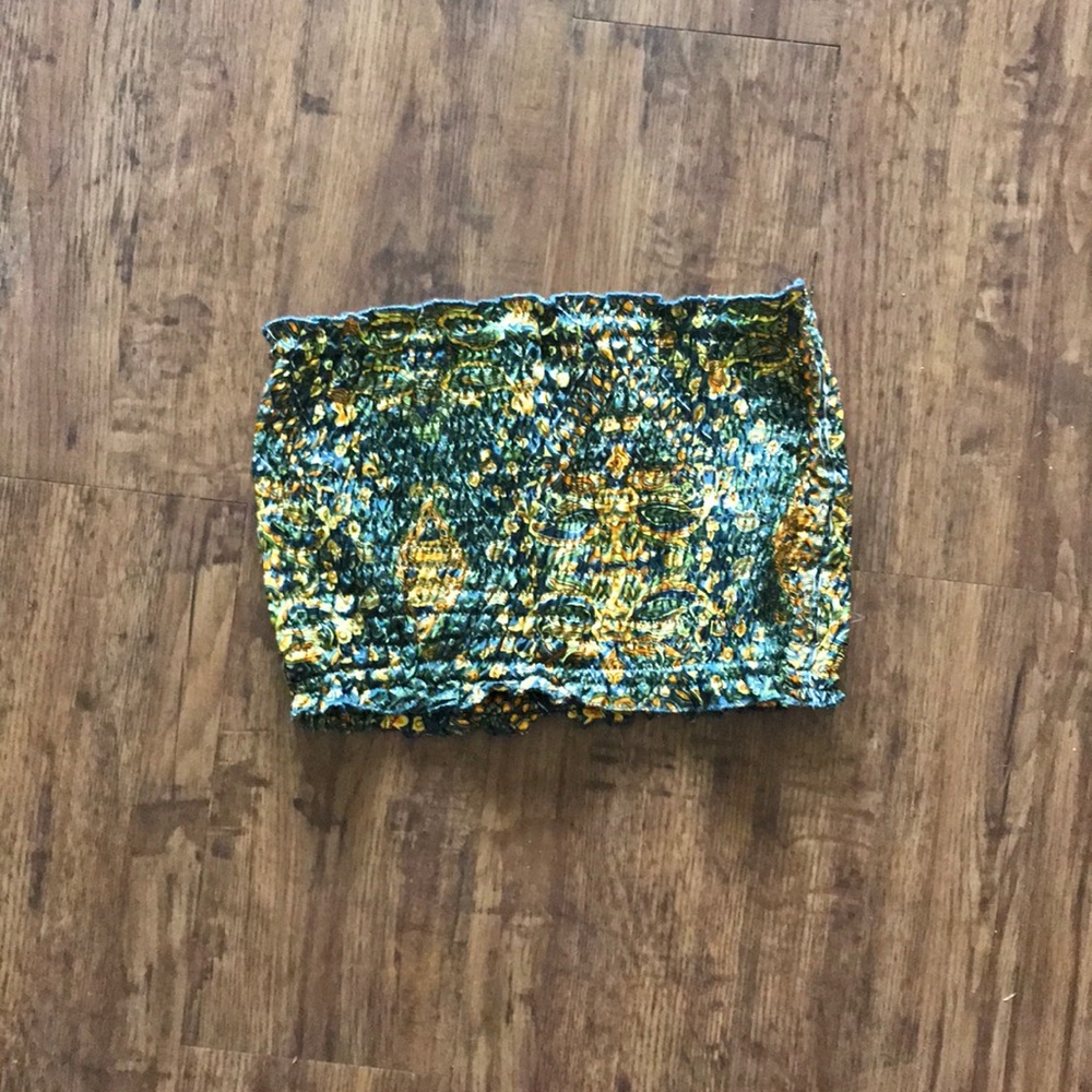 fun printed tube top
